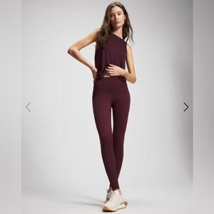 Soma Highrise leggings in Merlot